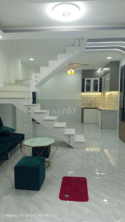 Nhà Quận 6, đường Lò Gốm, mới vào ở ngay, nở hậu tài lộc