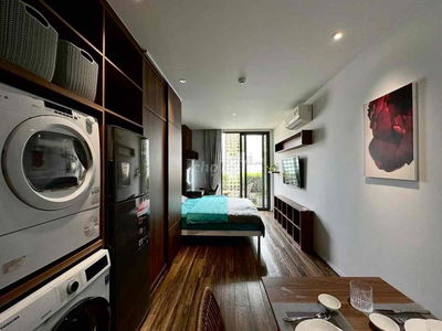 TRỐNG SẴN - Căn hộ Studio ban công riêng BAO PQL 1 NĂM - Có dọn phòng