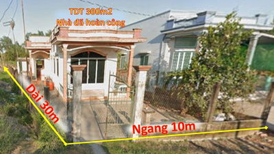 Nhà hoàn công đường xe tải Tân Lân, Cần Đước, 300m2