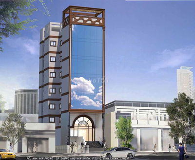Toà nhà VP mới xây MT Ung Văn Khiêm - Bình Thạnh