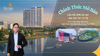Bán căn hộ Fresia Riverside Cách Aeon Mall 500 m, Cạnh sông Đồng Nai