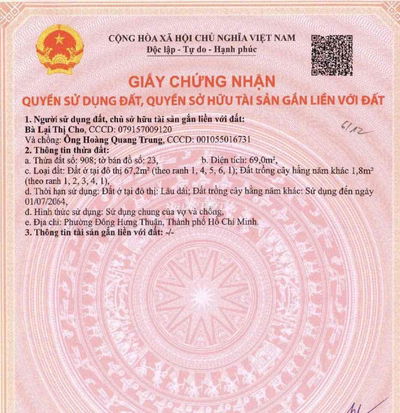 Đất sổ hồng riêng Tân Thới Nhất 01, cách phan văn hớn 200m