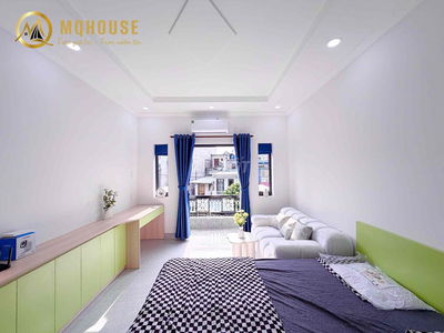 Căn hộ 1Pn ban công cửa sổ siêu thoáng, Full nội thất cao cấp, gần Q1