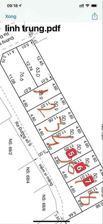 CẦN BÁN 3 LÔ VÍP ĐƯỜNG SỐ 9 LINH TRUNG GẦN HOÀNG DIỆU 2