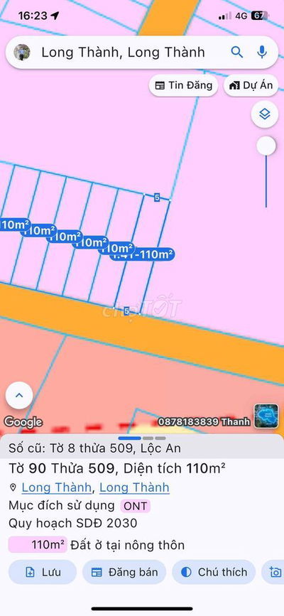 Bán đất nền thổ cư liền kề Sân Bay Long Thành