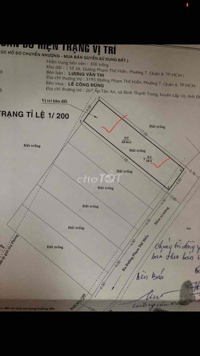 CẦN BÁN NHÀ TOLE CÔNG CHỨNG VI BẰNG HẼM 3137 Phạm Thế Hiển, P7,Q8 cũ