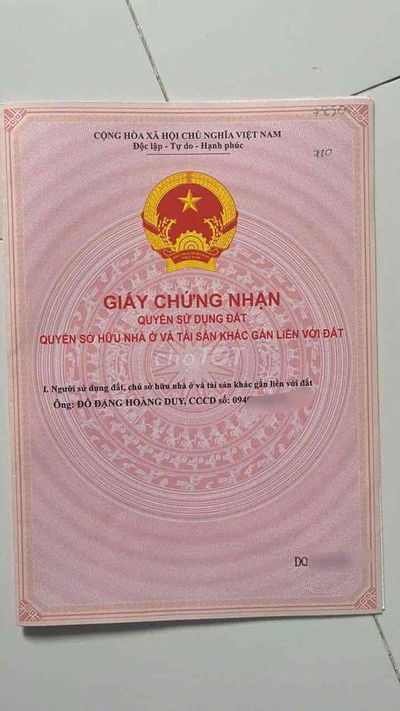 Chính chủ Bán đất xã Trần Đề, thành phố Cần Thơ gần chợ, trường học