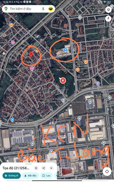 Lô đất Hiếm ngay sát KCN Bắc Thăng Long,xe 7 chỗ thông ngõ, Gần Chợ