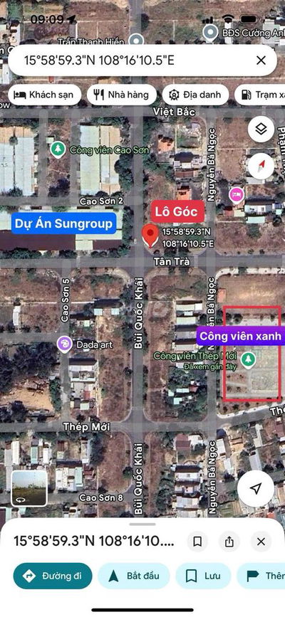 Lô Góc Đẹp Rẻ Nhất TDC Tân Trà Sát Biển