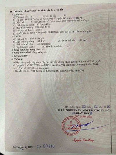 NHÀ TRỆT 2 LẦU ĐẤT 51,4m2 DTSD 110,9m2 CHỈ 5tỷ