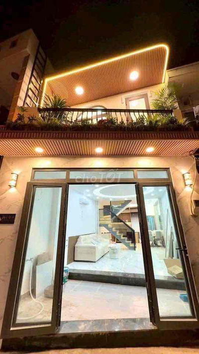 Bán Nhà Mới Đẹp Hẻm 4 Mét Huỳnh Tấn Phát - 2 Tầng - 4.2x13M - Full Nội