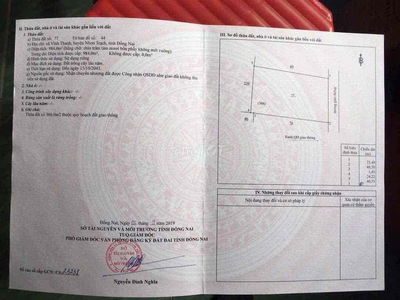 Bán đất Chính Chủ Vĩnh thanh Nhơn Trạch