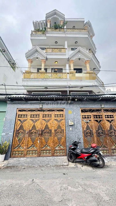 Cho thuê nhà đẹp đường phan huy ích 8m 2 lầu sân thượng