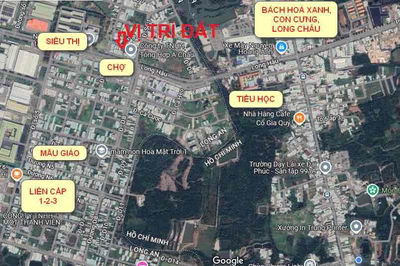 Bán nền đất 100m2 ngay chợ Long Hậu, sổ riêng, xây tự dựng tự do.