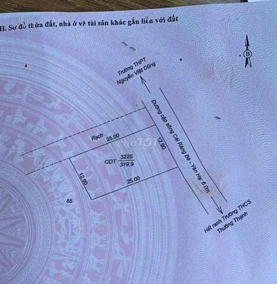 Cho thuê đất mặt tiền 13x25m lộ ô tô 6m mới nâng cấp