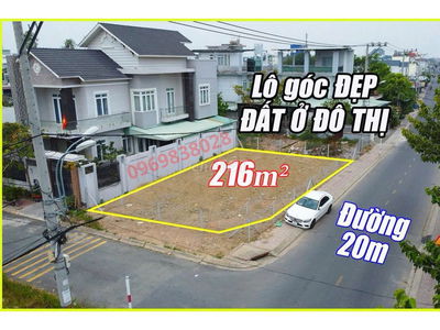 CHÍNH CHỦ BÁN LÔ GÓC 2 MẶT TIỀN TT CỦ CHI 216M2 ĐÚNG GIÁ 420 TRIỆU SHR