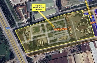 Cho thuê nhà văn phòng 1500m2 mặt tiền Ql 1A,Giá 15k/m2, DT 37500m2