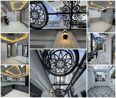 Bthự mini tkế Tân Cổ Điển mặt tiền thụt (sát và liền kế) Đoàn Thị Điểm