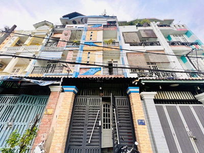 BÁN NHÀ GV- 4 TẦNG 4 PHÒNG NGỦ- HẺM Ô TÔ Đ PHẠM VĂN CHIÊU- GIÁ 8TY