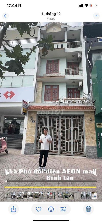 🏢 BÁN NHÀ MẶT TIỀN ĐỐI DIỆN AEON MALL BÌNH TÂN – KHU TÊN LỬA