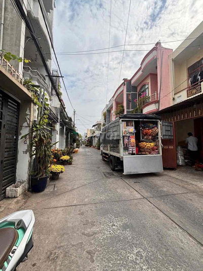 🔥 NHÀ 1/ LÔ TƯ-100M RA CHỢ GÒ XOÀI, 4X14, 3PN, HẺM 7M OTO,GIÁ 4 TỶ X 🔥