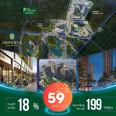 Mở bát đợt 1 chung cư MIK Ocean Park 2- chỉ tư 59tr/m2