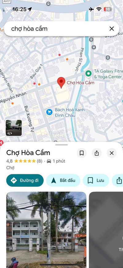 cho thuê mặt bằng chợ hoà cầm 2 tháng cuối năm