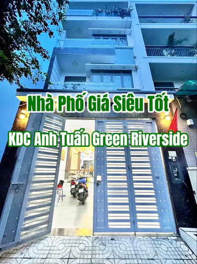 BÁN CĂN NHÀ PHỐ GIÁ TỐT ANB TUẤN GREEN RIVERSIDE 5X16M GIÁ 7,8 TỶ