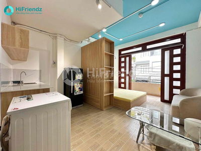 CĂN HỘ 1PN, BANCON, ĐẦY ĐỦ NỘI THẤT CÓ MÁY GIẶC RIÊNG