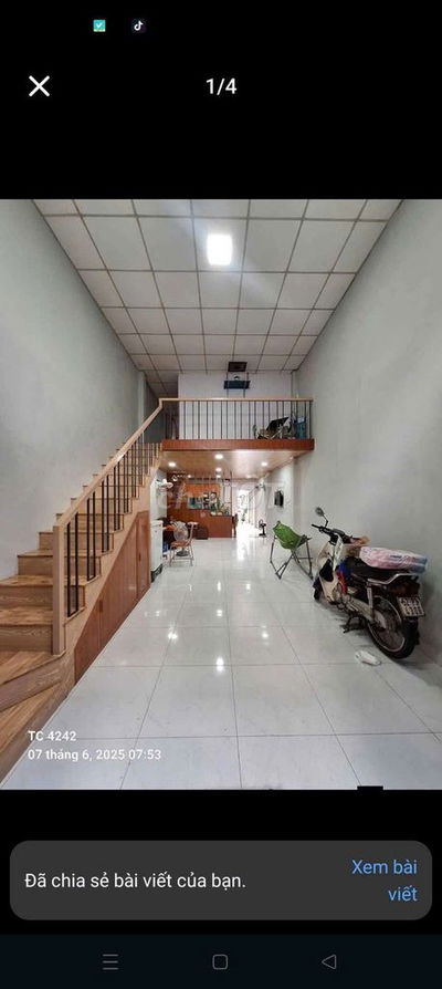 Nhà 4x16m, 1 trệt lửng, đường Số 6 Bình Tân  ở liền