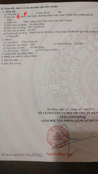 Bán nhà 2 mặt tiền, 1 mặt tiền đường Phạm Văn Nghị, 1 Mặt Kiệt