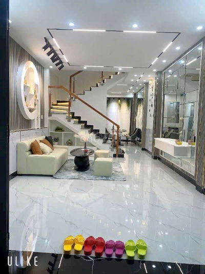 NHÀ BÁN LÔ NHÌ - HẼM Ô TÔ ĐƯỜNG HUỲNH TẤN PHÁT, 4 TẦNG, FULL NỘI THẤT.