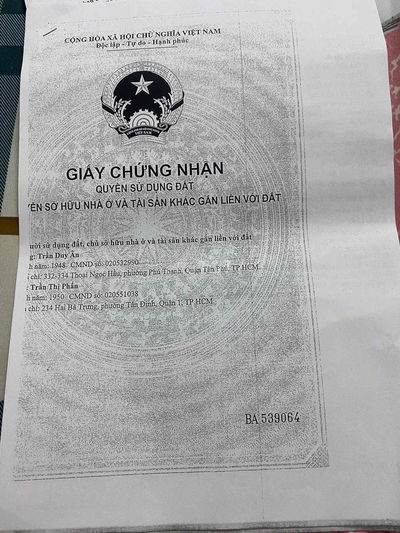 Bán Nhà 2 Căn Trên 1 Lô Đất – Trần Văn Mười, Xuân Thới Đông, Hóc Môn