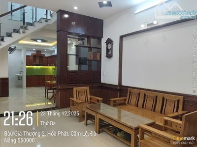 Đón Tết 2026, nhà 2 tầng mới đẹp, mặt tiền đường Hồ Sỹ Dương, Cẩm Lệ - Đà Nẵng