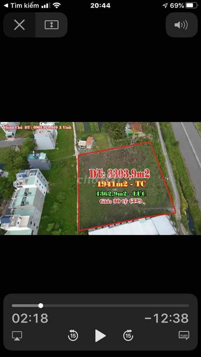 Bán đất mặt 3 tiền cao tốc Bến Lức - Long Thành - diện tích 3400m2