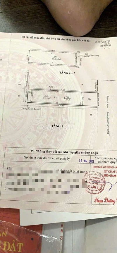 Bán nhà đg 6 m An Dương vương , p, Bình phú mới Q6