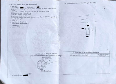 Bán 2 nền đất liền kề ngã 4, đường nhựa 10m, cách toà thánh 1klm