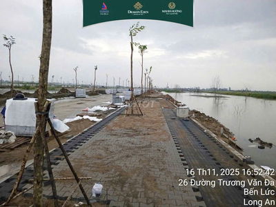 BÁN ĐẤT NỀN KDC DRAGON EDEN , 90M2 GIÁ 2TY3, SHR, MẶT TIỀN ĐƯỜNG 60M