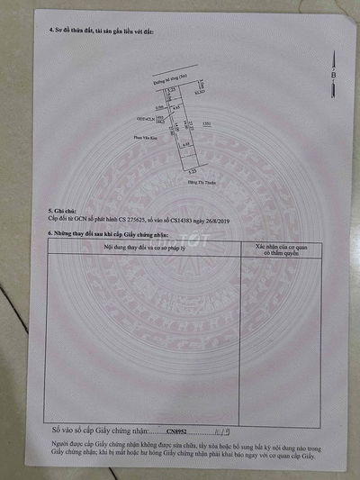 BÁN ĐẤT TẶNG CĂN NHÀ CẤP 4 MẶT TIỀN 385 PHÚ HOÀ TDM