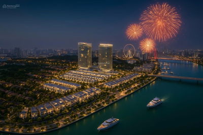 The Meridian ngay điểm bắn Pháo hoa Quốc tế Đà Nẵng (DIFF) và tòa tháp 69 tầng của Sun Group.