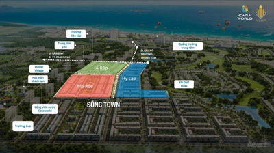 Nhà ven biển - Sông Town sau | 4,7 km biển bãi dài CaraWorld - chiết khấu tới 19.5% - full nội thất
