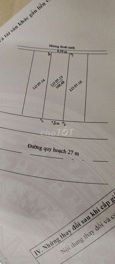 Mặt tiền đường lớn gần sông ,vị trí đẹp sát vách khu FPT đầu tư