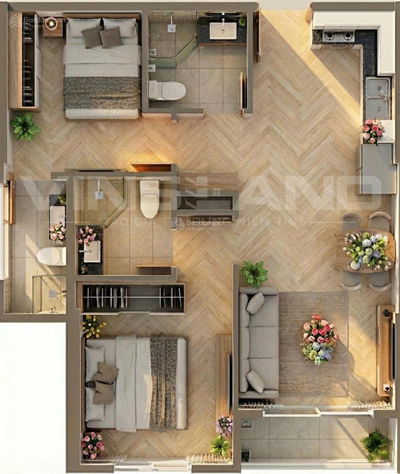 BÁN CĂN 2PN2VS GIÁ TỐT NHẤT THỊ TRƯỜNG 3 TỶ 58.2M2 VIEW NỘI KHU. GIÁ 51TR/M2 ĐÓNG TIỀN ĐẾN T11/2026