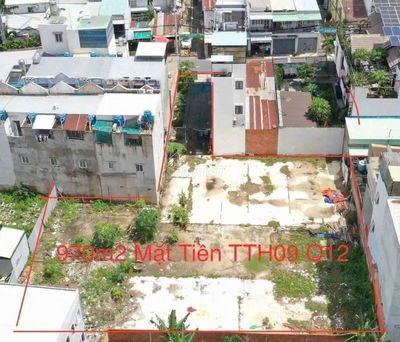 Lô đất đẹp Gần 1000m2 Full Thổ cư Mặt Tiền Đường Tân Thới Hiệp 09
