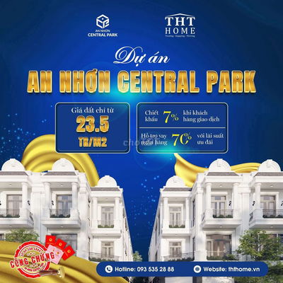 Nhà Phố đã hoàn thiện An Nhơn Central Park kề siêu thị Go