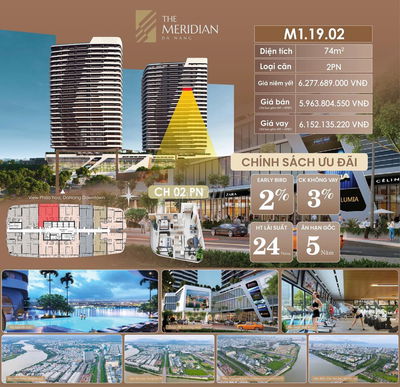 💰 M1.19.02 – THE MERIDIAN | 2PN GIÁ TỐT HIẾM GẶP Ở TRUNG TÂM ĐÀ NẴNG