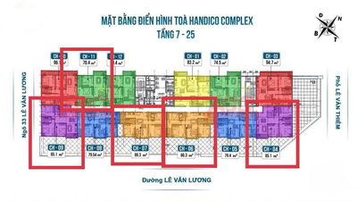 CC bán căn ngoại giao Handico 33 Lê Văn Lương 70m2 và 85m2, căn ngoại giao giá tốt nhất thị trường