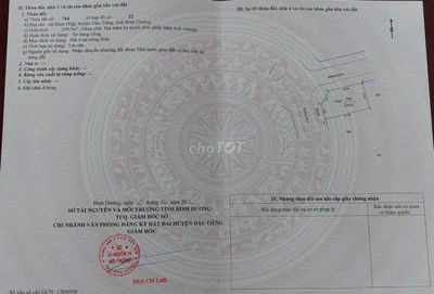 BÁN ĐẤT 239,5m2  CHÍNH CHỦ – DẦU TIẾNG, BÌNH DƯƠNG – GIÁ TỐT