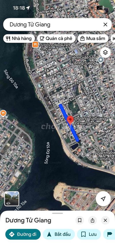 Nhà mặt tiền Nam Việt Á sát sông