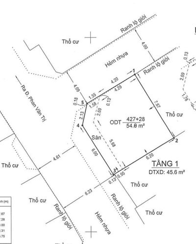 Bán nhà lô góc 2 mặt hẻm ô tô phan văn trị